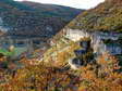 The climbing wall at Cantobre in Autumn - Castel de Cantobre Gîtes, Aveyron, France