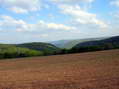 View of the Causse Noir (and Dourbie Valley) from the Causse Bégon - Castel de Cantobre Gîtes, Aveyron, France