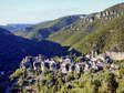 The village of Cantobre, we are the chateau in the middle - Castel de Cantobre Gîtes, Aveyron, France