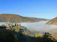 Cantobre from the east, our Gîtes can be above the clouds! - Castel de Cantobre Gîtes, Aveyron, France